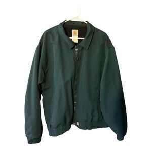 Carhartt Vintage Forest Green Bomber Jacket Size 2XL